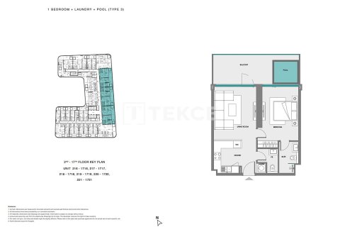 Apartment in Dubai Land, Dubai 2 bedrooms, 120 sq.m. № 70774 - photo 21