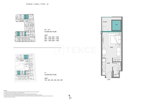 Apartment in Dubai Land, Dubai 2 bedrooms, 120 sq.m. № 70774 - photo 14