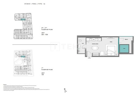 Apartment in Dubai Land, Dubai 2 bedrooms, 120 sq.m. № 70774 - photo 17