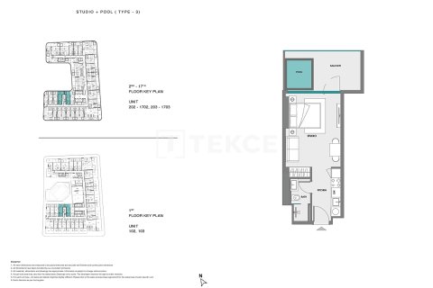 Appartement à Dubai Land, Dubai, 1 chambre, 78 m², № 70773 - photo 15