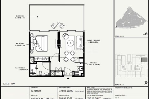 Купить квартиру в Дубае: 3 спальни, 149м², № 90787 - фото 12