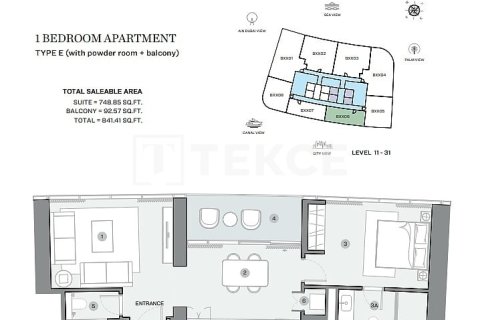 Apartment in Dubai Marina, Dubai 6 bedrooms, 1505 sq.m. № 141174 - photo 24