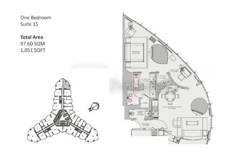 Apartment in Downtown Dubai (Downtown Burj Dubai), Dubai 1 bedroom, 97.6 sq.m. № 14507 - photo 16