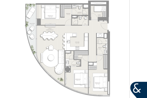 شقة في Sheikh Zayed Road, دبي 3 غرف نوم, 160 م² رقم 74709 - صورة 3