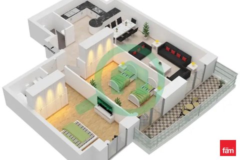 Apartamento en Dubai Marina, Dubai, 2 dormitorios, 110.4 m², № 97877 - foto 11