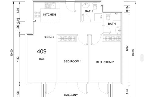 Apartment in Dubai 2 bedrooms, 81.9 sq.m. № 17738 - photo 12
