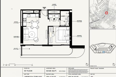 Купить квартиру в Джабаль-Али, Дубай: 3 спальни, 140м², № 90183 - фото 21