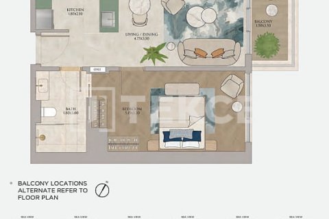 Apartment in Dubai 2 bedrooms, 98 sq.m. № 102399 - photo 6