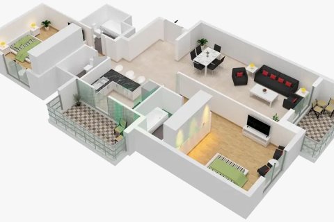 Apartamento en Sulafa Tower, Dubai Marina, Dubai, 2 dormitorios, 129 m², № 78953 - foto 11