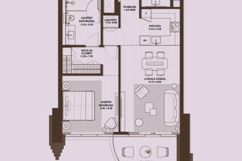 Penthouse in Dubai Design District, Dubai 1 bedroom, 88 sq.m. № 92515 - photo 8