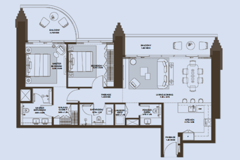 Penthouse in Dubai Design District, Dubai 1 bedroom, 88 sq.m. № 92515 - photo 9
