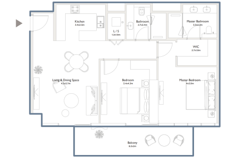 Apartment in Jumeirah Islands, Dubai 1 bedroom, 77 sq.m. № 92514 - photo 12