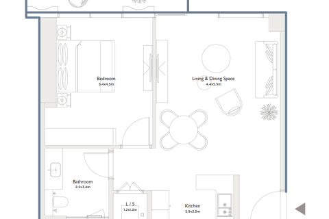 Apartment in Jumeirah Islands, Dubai 1 bedroom, 77 sq.m. № 92514 - photo 11