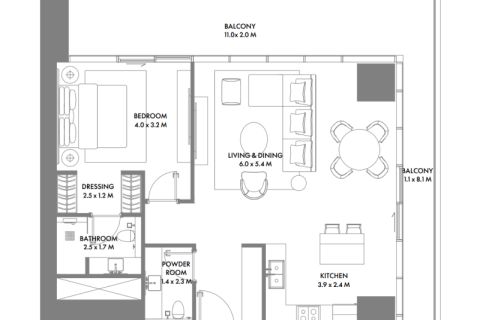 Apartment in Dubai Harbour, Dubai 1 bedroom, 101 sq.m. № 92506 - photo 4
