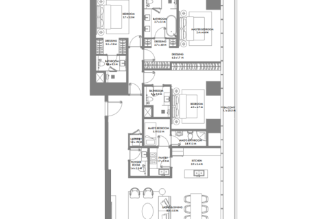 Apartment in Dubai Harbour, Dubai 1 bedroom, 101 sq.m. № 92506 - photo 9