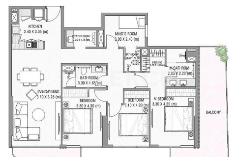Apartment in Dubai 1 bedroom, 72 sq.m. № 48068 - photo 2