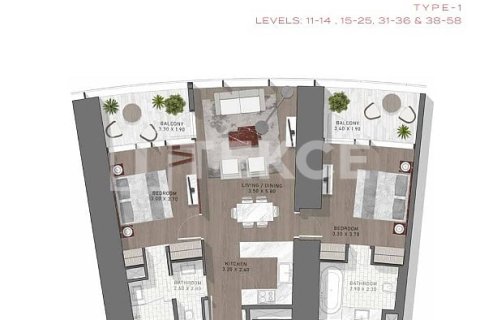 Apartment in Business Bay, Dubai 3 bedrooms, 179 sq.m. № 5135 - photo 21