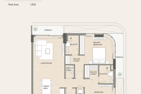 Apartamento en Dubai, 2 dormitorios, 110.9 m², № 92062 - foto 14