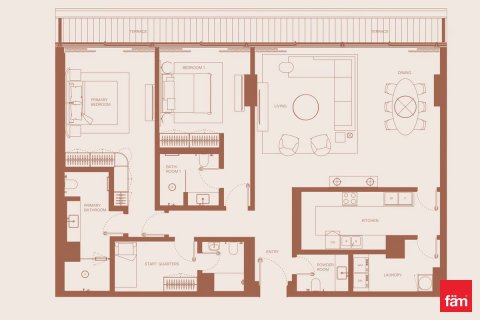 Apartment in Dubai 2 bedrooms, 90 sq.m. № 99565 - photo 11