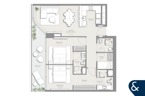 شقة في Sheikh Zayed Road, دبي 2 غرف نوم, 102 م² رقم 74700 - صورة 7