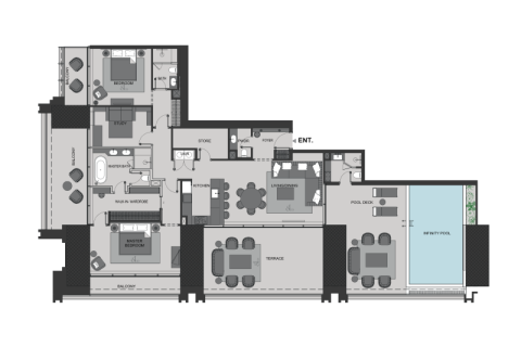 Apartment in Business Bay, Dubai 2 bedrooms, 308 sq.m. № 92626 - photo 13