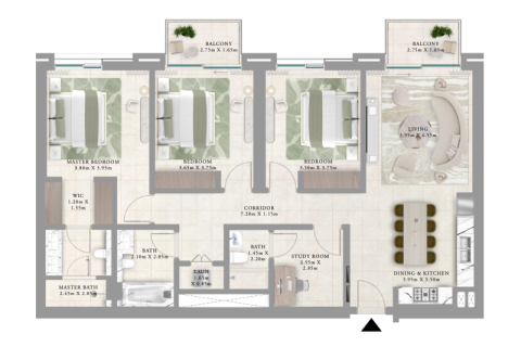 Apartment in Dubai Creek Harbour (The Lagoons), Dubai 1 bedroom, 70 sq.m. № 92627 - photo 7