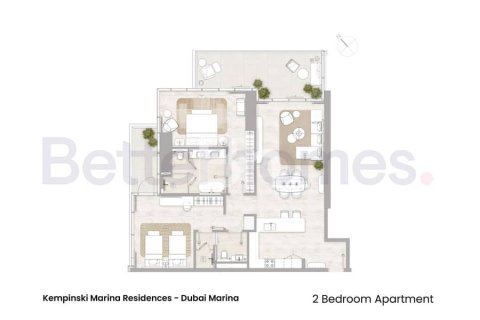 Apartment in Dubai Marina, Dubai 2 bedrooms, 153 sq.m. № 56731 - photo 2