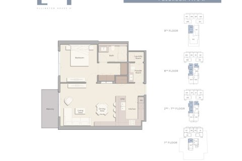 Apartment in ELLINGTON HOUSE IV in Dubai Hills Estate, Dubai 2 bedrooms, 124 sq.m. № 103930 - photo 7