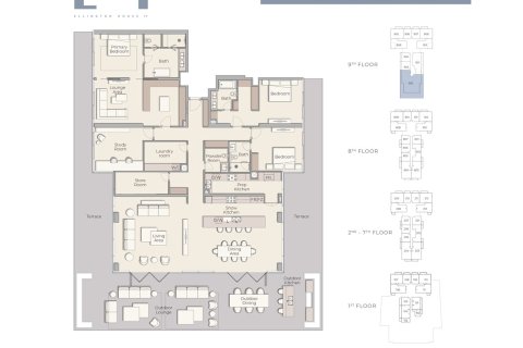 Apartment in ELLINGTON HOUSE IV in Dubai Hills Estate, Dubai 2 bedrooms, 124 sq.m. № 103930 - photo 9