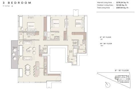 Apartment in ONE RIVER POINT in Business Bay, Dubai studio, 45 sq.m. № 103931 - photo 4