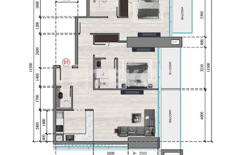 Apartment in Jumeirah Village Circle, Dubai 2 bedrooms, 115 sq.m. № 39008 - photo 13
