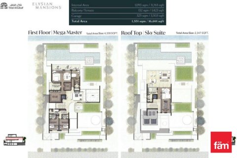 Villa à Tilal Al Ghaf, Dubai, 6 chambres, 1378.9 m², № 96473 - photo 14