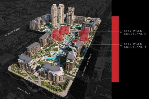 Apartment in City Walk Crestlane 2 & 3 in City Walk, Dubai 1 bedroom, 78 sq.m. № 95132 - photo 4