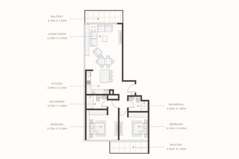Apartment in Mohammed Bin Rashid City, Dubai studio, 41 sq.m. № 103959 - photo 3
