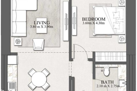 Apartment in BEACHGATE BY ADDRESS in EMAAR Beachfront, Dubai Harbour, Dubai 1 bedroom, 73 sq.m. № 103968 - photo 5