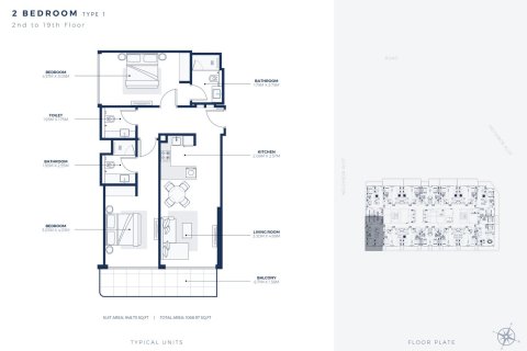Apartment in Dubai Healthcare City, Dubai studio, 34 sq.m. № 103962 - photo 3