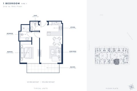 Apartment in Dubai Healthcare City, Dubai studio, 34 sq.m. № 103962 - photo 4