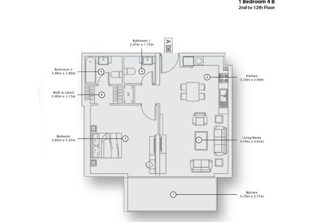 Apartment in AZIZI SHAISTA in Al Furjan, Dubai 1 bedroom, 76 sq.m. № 103960 - photo 7