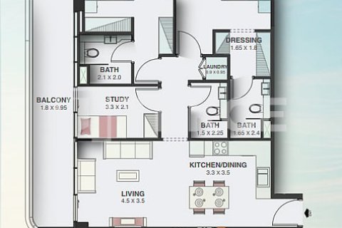 Apartment in Dubai Land, Dubai 2 bedrooms, 123 sq.m. № 97465 - photo 13