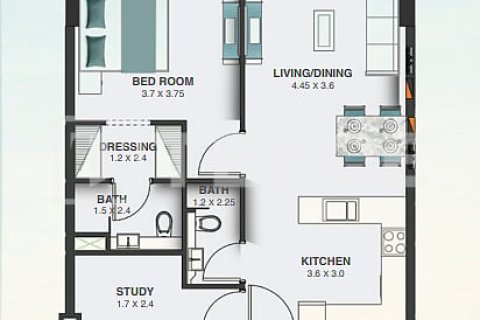 Apartment in Dubai Land, Dubai 2 bedrooms, 123 sq.m. № 97465 - photo 12