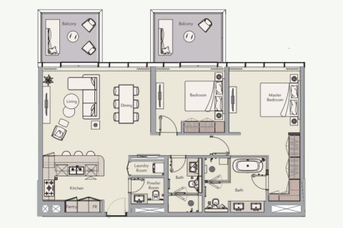 Apartment in Palm Jumeirah, Dubai 1 bedroom, 117 sq.m. № 92365 - photo 8