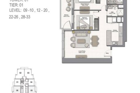 Appartement à 52-42 (FIFTY TWO FORTY TWO TOWER) à Dubai, 2 chambres, 106 m², № 30973 - photo 17