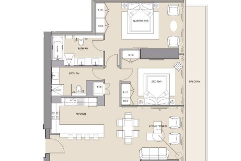 Appartement à Dubai, 2 chambres, 116 m², № 30974 - photo 15