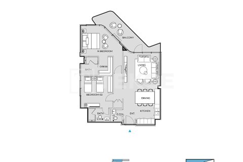 Appartement à Dubai, 2 chambres, 111 m², № 72413 - photo 24