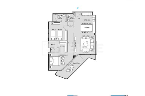 Appartement à Dubai, 2 chambres, 111 m², № 72413 - photo 22