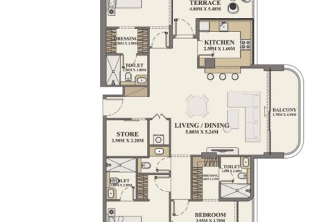Apartamento en Al Furjan, 3 dormitorios, 218.85 m², № 31478 - foto 2