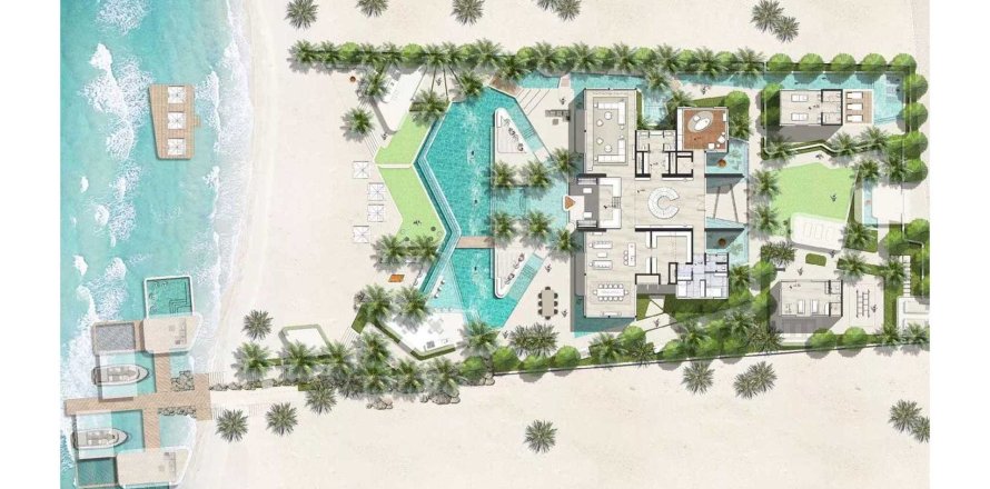 Villa à AMALI ISLAND à The World Islands, Dubai, 7 chambres, 1544.05 m², № 31166