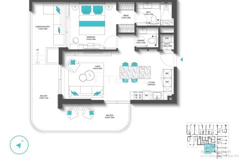 Купить квартиру в Дубае: 1 спальня, 77м², № 94368 - фото 29