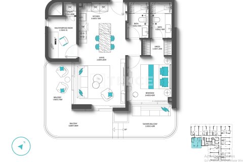 Купить квартиру в Дубае: 1 спальня, 77м², № 94368 - фото 27