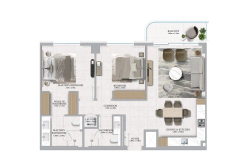 Apartment in Mina Rashid, Dubai 2 bedrooms, 108.1 sq.m. № 110203 - photo 4